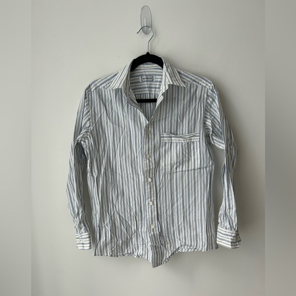 Yves Saint Laurent Tops - Vintage Yves Saint-Laurent stripes button down menswear style